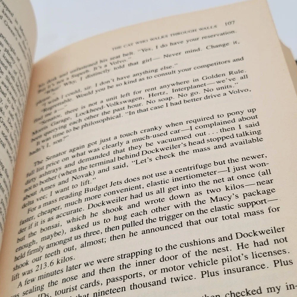 Robert A. Heinlein The Cat Who Walks Through Walls Hardcover 1st Edition Fair
